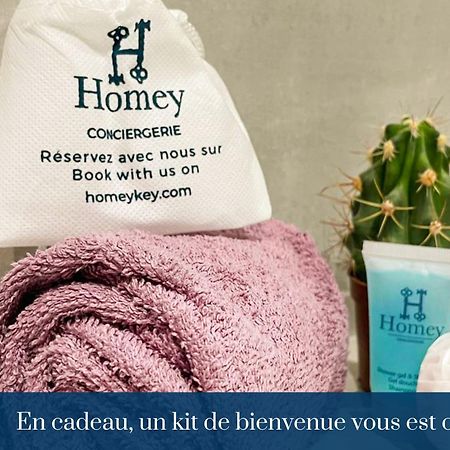 Homey Keola - Parking Prive Gratuit - Aux Portes De Geneve - Au Pied Du Tram - Appartement Avec 1 Chambre Et Un Grand Salon Avec Un Canape-Lit Ambilly Kültér fotó
