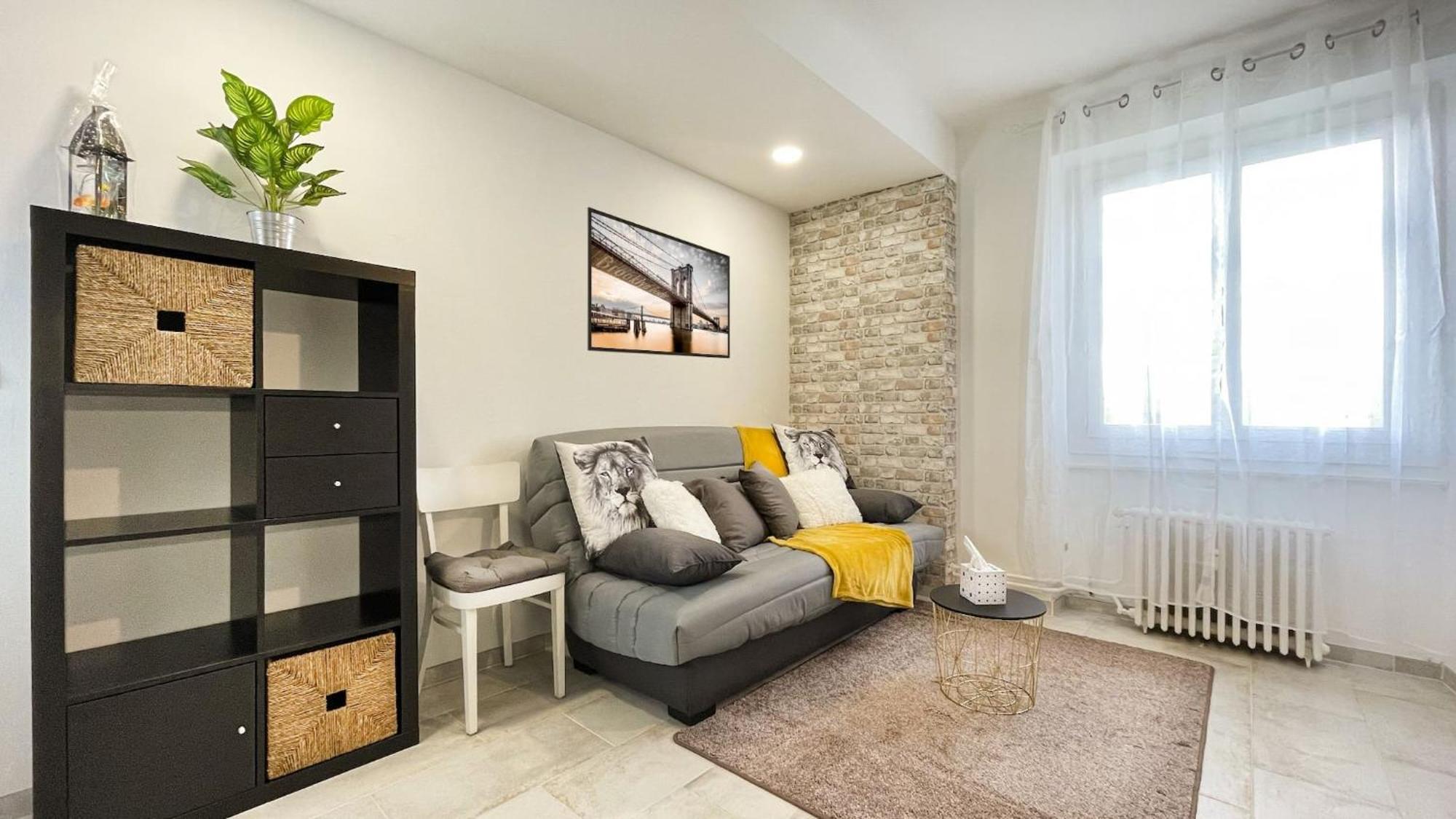 Homey Keola - Parking Prive Gratuit - Aux Portes De Geneve - Au Pied Du Tram - Appartement Avec 1 Chambre Et Un Grand Salon Avec Un Canape-Lit Ambilly Kültér fotó