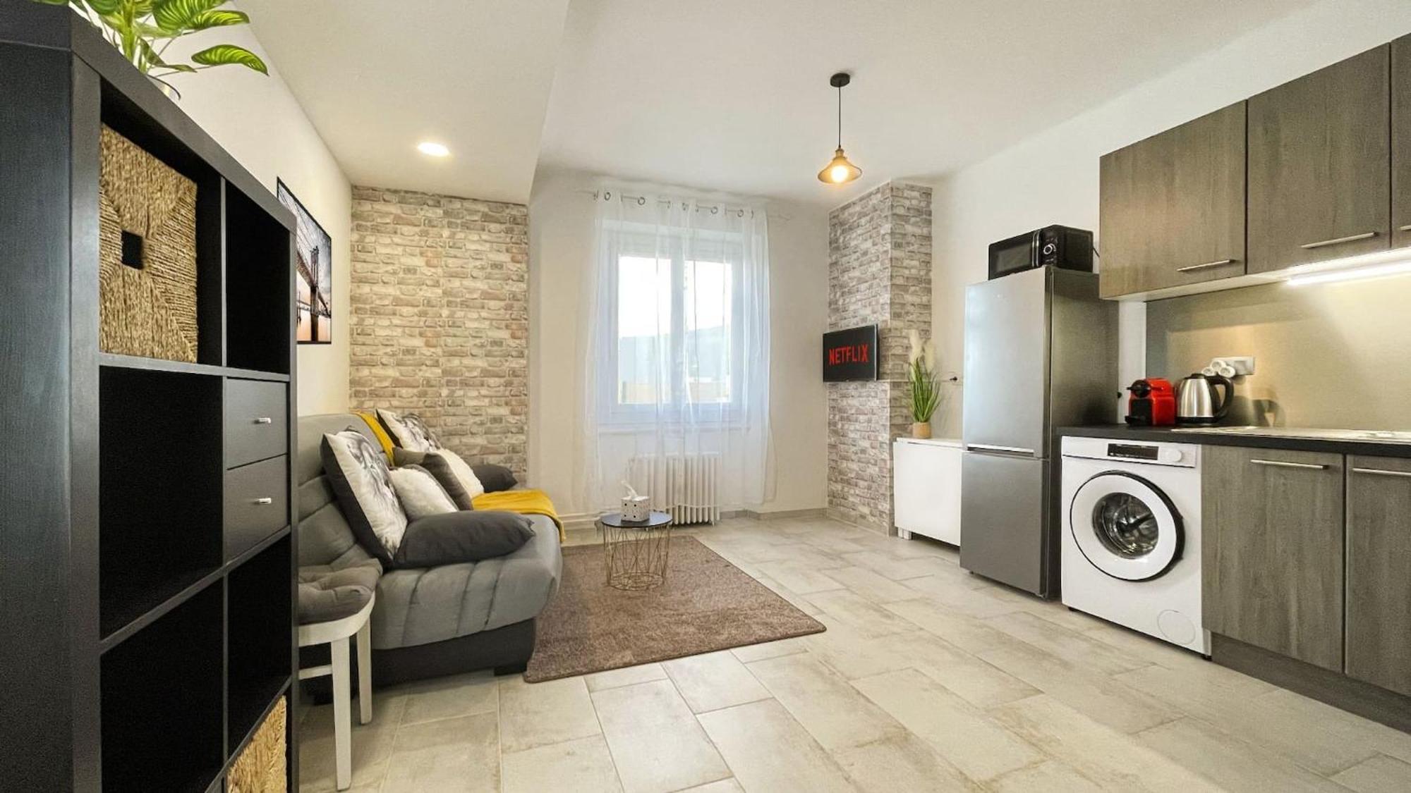 Homey Keola - Parking Prive Gratuit - Aux Portes De Geneve - Au Pied Du Tram - Appartement Avec 1 Chambre Et Un Grand Salon Avec Un Canape-Lit Ambilly Kültér fotó
