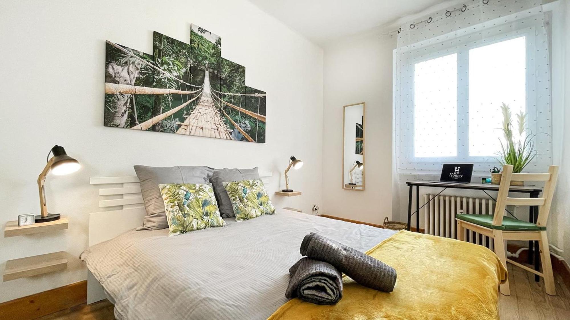 Homey Keola - Parking Prive Gratuit - Aux Portes De Geneve - Au Pied Du Tram - Appartement Avec 1 Chambre Et Un Grand Salon Avec Un Canape-Lit Ambilly Kültér fotó