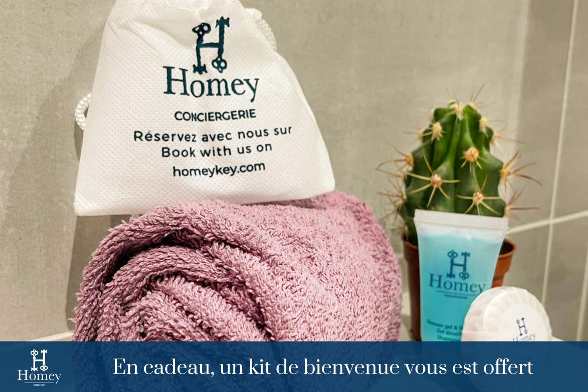 Homey Keola - Parking Prive Gratuit - Aux Portes De Geneve - Au Pied Du Tram - Appartement Avec 1 Chambre Et Un Grand Salon Avec Un Canape-Lit Ambilly Kültér fotó